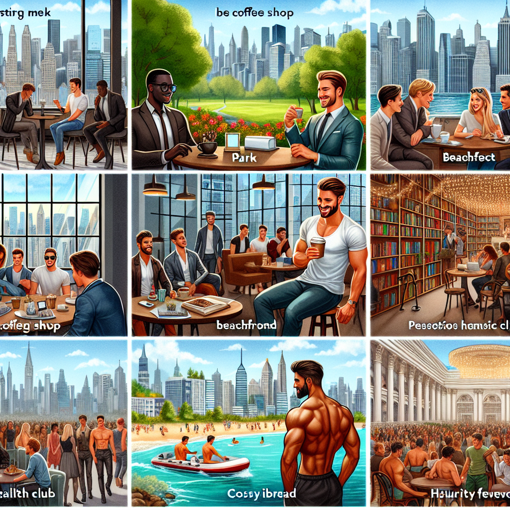 top 10 places to meet handsome men