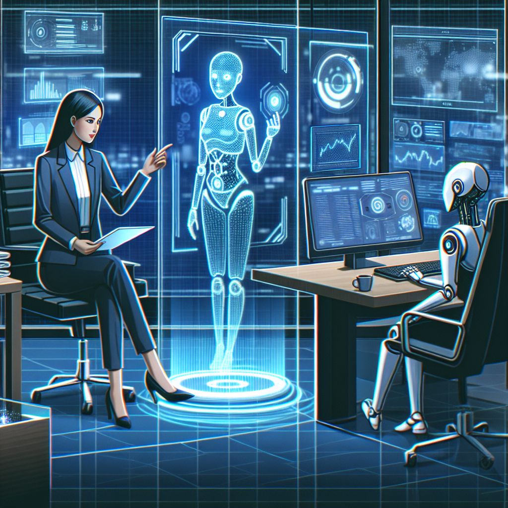 artificial intelligence to help a woman be a business executive