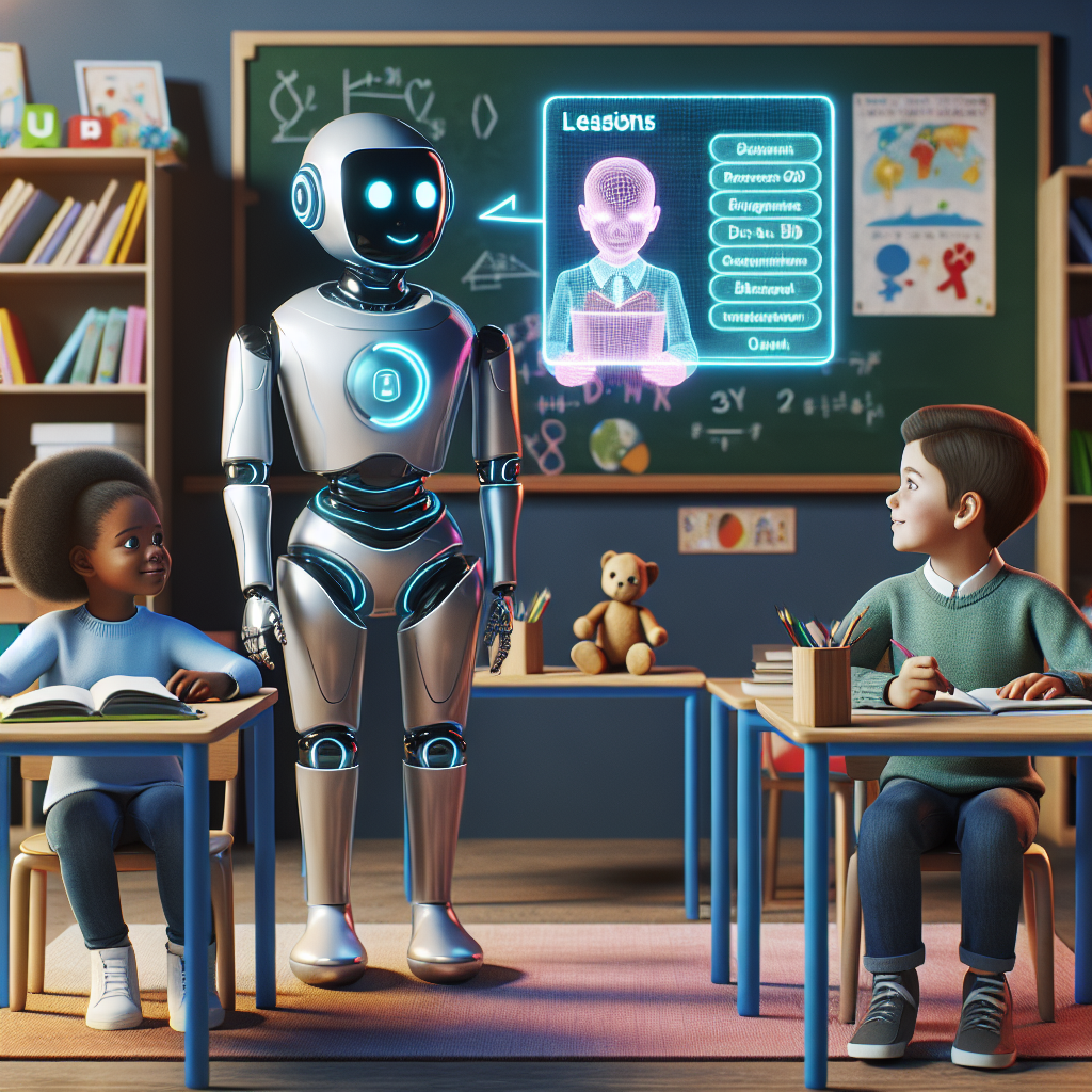 how to use a artificial intelligence robot to help kids learn